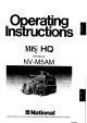 Panasonic NV-M5AM Operating Instructions Manual