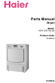 Haier HDY-C70 HA AA Parts Manual