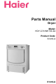 Haier HDY-C70 WH HA AA Parts Manual
