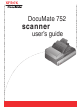 Xerox DocuMate 752 User Manual