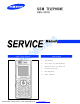 Samsung SGH-X610 Service Manual