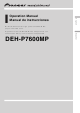 Pioneer DEH-P7600MP Operation Manual