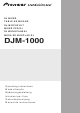 Pioneer DJM-1000 Operating Instructions Manual