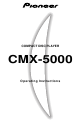 Pioneer CMX-5000 Operating Instructions Manual