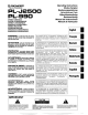 Pioneer PL-J2500 Operating Instructions Manual
