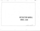 RICCAR 3400 Instruction Manual