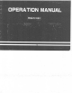 RICCAR R-1850 Operation Manual