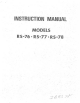 RICCAR RS-78 Instruction Manual