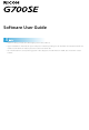 Ricoh G700SE Software User's Manual