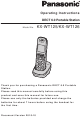 Panasonic KX-WT125 Operating Instructions Manual