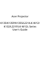 Acer K132 Series User Manual