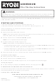 Ryobi RY34426 Starting Instructions