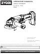 Ryobi P421 Operator's Manual