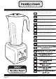 Hamilton Beach HBH450 - Tango 1HP Commercial Bar Blender Operation Manual