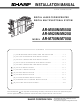 Sharp AR M550N - B/W Laser - Copier Installation Manual