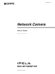 Sony IPELA SNC-DF70N User Manual