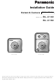 Panasonic BL-C140A - Outdoor MPEG-4 Network Camera Installation Manual