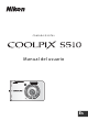 Nikon S510 - Coolpix Digital Camera Manual Del Usuario