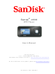 SanDisk C250 - Sansa 1 GB Digital Player User Manual