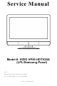 Vizio VP50 HDTV20A Service Manual