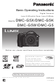 Panasonic LUMIX DMC-G5K Basic Operating Instructions Manual