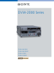 Sony Digital Betacam DVW-2000 Brochure