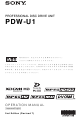 Sony PDW-U1 Operation Manual