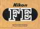 Nikon FE Instruction Manual