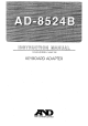 AND Keyboard Adapter AD-8524B Instruction Manual