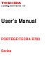 Toshiba TECRA R700 User Manual