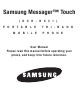 Samsung Messager Touch SCH-R631 User Manual