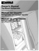 KENMORE Top-Mount Refrigerator Owner's Manual