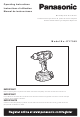 Panasonic EY7549 Operating Instructions Manual