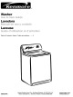 Sears Kenmore Washer Use & Care Manual
