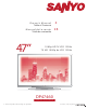 Sanyo P47460 Owner's Manual