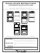 Thermador C272 Installation Instructions Manual