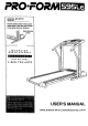 PROFORM 595LE 831.297773 User Manual