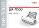 OKI Thermal A3+ Colour Desktop Printer DP-7000 User Manual