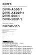 Sony DVW-A500/1 Service Manual