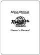 Mesa/Boogie Dual Rectifier Road King Amp Owner's Manual