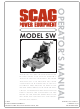 Scag Power Equipment SW Operator's Manual