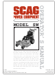 Scag Power Equipment SW Operator's Manual