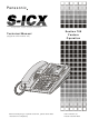 Panasonic S-ICX Technical Manual