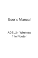 Aceex ADSL2+ 11n Wireless Router User Manual