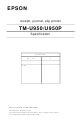 Epson TM-U950P - B/W Dot-matrix Printer Specification