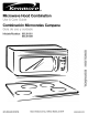 KENMORE Microwave hood combination 665.61601 Use And Care Manual