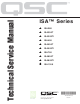 QSC ISA280 Technical & Service Manual
