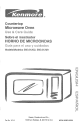 KENMORE Countertop Microwave Oven 565.61202 Use And Care Manual