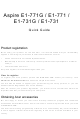 Acer Aspire E1-731 Quick Manual