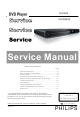 Philips DVP3355 Service Manual